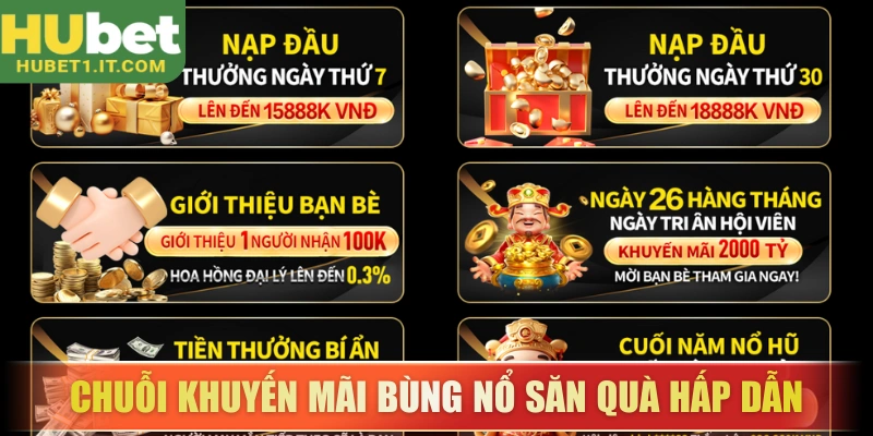 Chuỗi khuyến mãi bùng nổ săn quà hấp dẫn mỗi ngày
