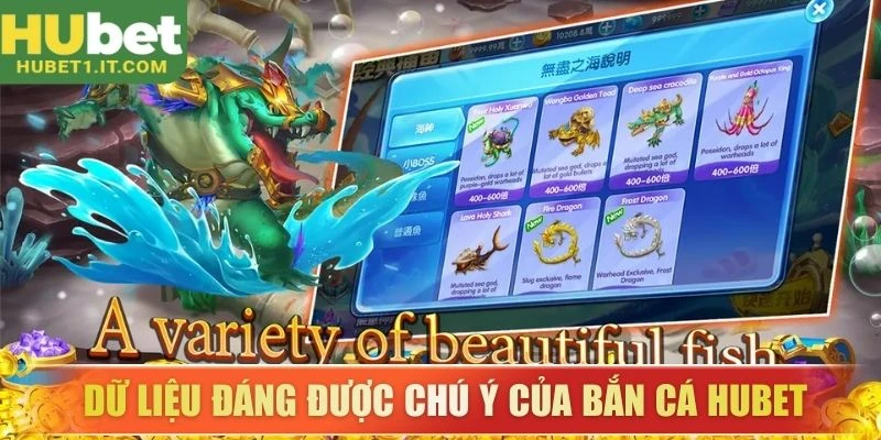 Những dữ liệu đáng được chú ý của bắn cá Hubet