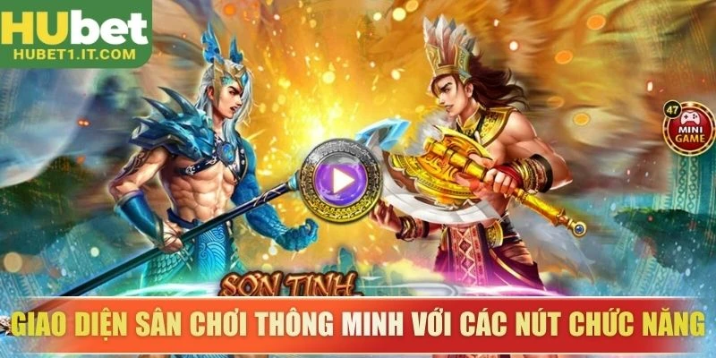 Giao diện sân chơi thông minh với các nút chức năng