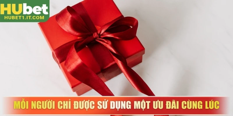 Mỗi người chỉ được sử dụng một ưu đãi cùng lúc