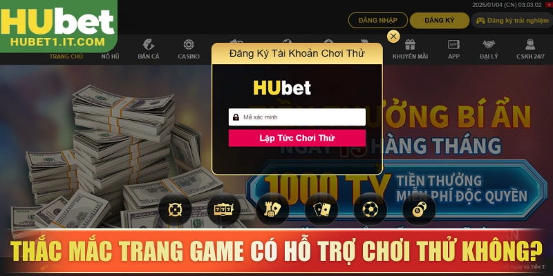 Thắc mắc trang game có hỗ trợ chơi thử không?